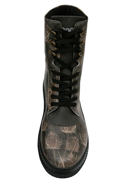 Kadın Vegan Deri Siyah Uzun Bot - Goldfinch Tasarım - Görsel 9