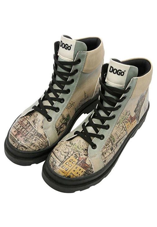 Kadın Vegan Deri Bej Bot - Take A Walk Tasarım - Görsel 3