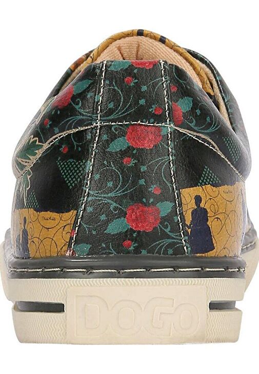 Kadın Vegan Deri Yeşil Sneakers - Frida’s World Frida KahloTasarım - Görsel 7