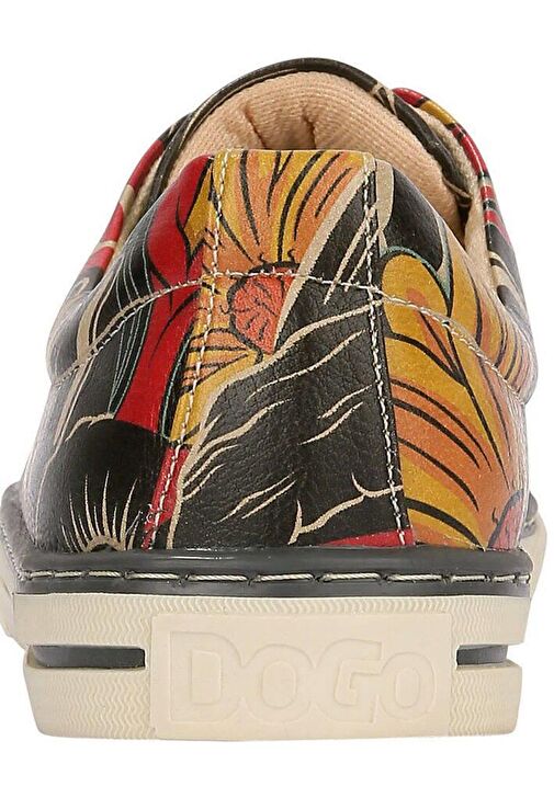 Kadın Vegan Deri Siyah Sneakers - Te Amo Frida Kahlo Tasarım - Görsel 7