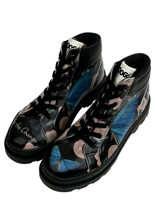 Kadın Vegan Deri Siyah Bot - Be the Change Tasarım - Görsel 4