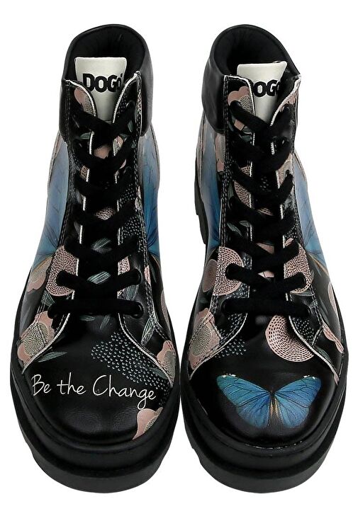 Kadın Vegan Deri Siyah Bot - Be the Change Tasarım - Görsel 5