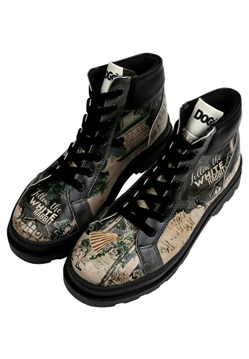 Kadın Vegan Deri Siyah Bot - White Rabbit Tasarım - Görsel 3