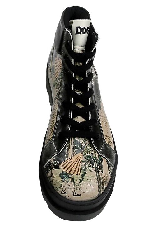 Kadın Vegan Deri Siyah Bot - White Rabbit Tasarım - Görsel 6