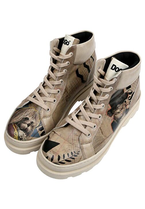 Kadın Vegan Deri Bej Bot - Awesome Tasarım - Görsel 3