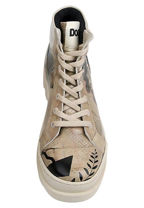 Kadın Vegan Deri Bej Bot - Awesome Tasarım - Görsel 6