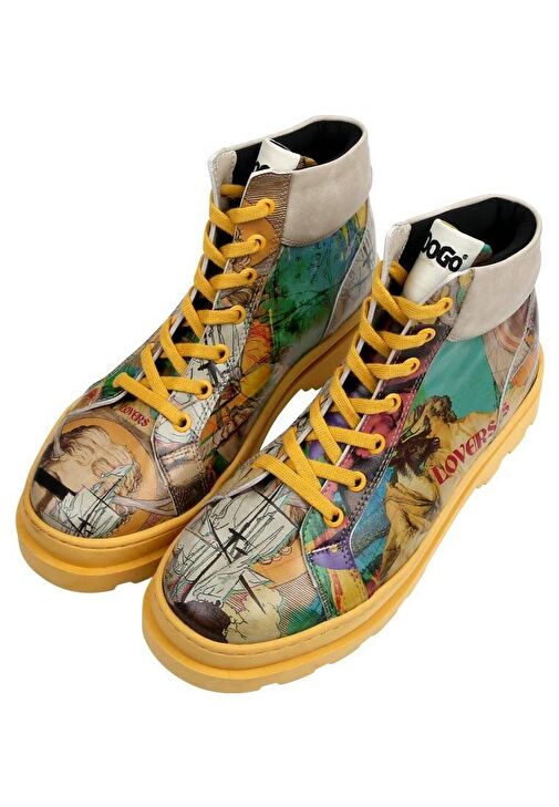 Kadın Vegan Deri Çok Renkli Bot - Ancient Tales Tasarım - Görsel 3