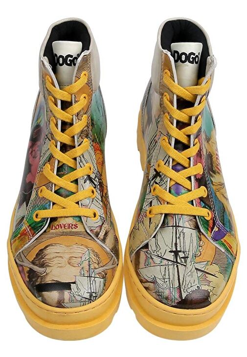 Kadın Vegan Deri Çok Renkli Bot - Ancient Tales Tasarım - Görsel 7