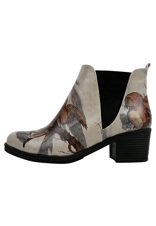 Kadın Vegan Deri Bej Bilekte Bot - Chatting on a Branch Tasarım - Görsel 7