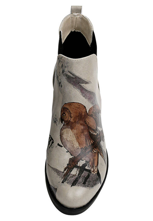 Kadın Vegan Deri Bej Bilekte Bot - Chatting on a Branch Tasarım - Görsel 9