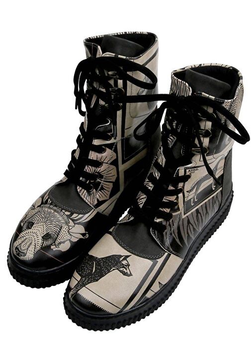 Kadın Vegan Deri Siyah Uzun Bot - Bad Boy Tasarım - Görsel 2