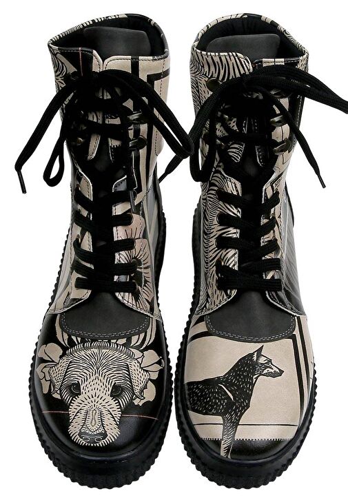 Kadın Vegan Deri Siyah Uzun Bot - Bad Boy Tasarım - Görsel 7