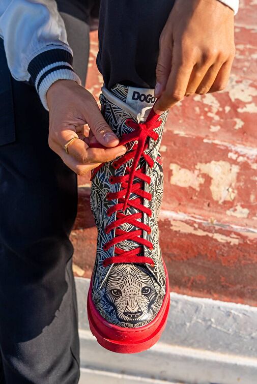 Kadın Vegan Deri Siyah Fermuarlı Uzun Bot - Good Boy Tasarım - Görsel 3