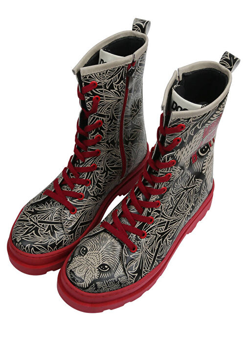 Kadın Vegan Deri Siyah Fermuarlı Uzun Bot - Good Boy Tasarım - Görsel 4