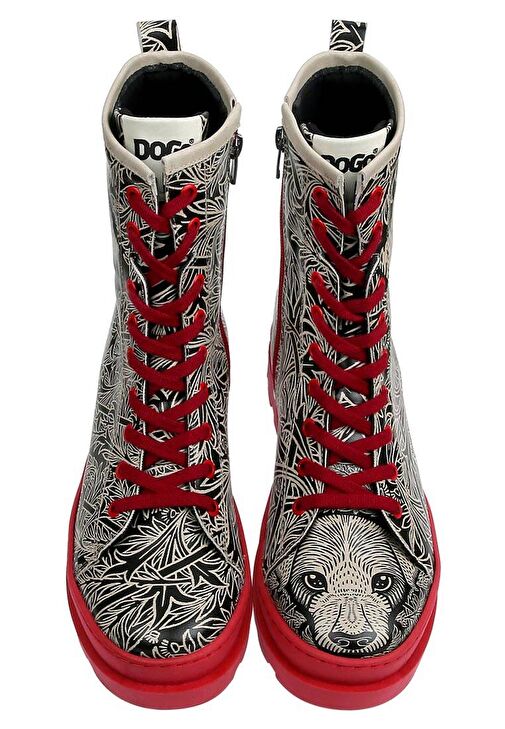 Kadın Vegan Deri Siyah Fermuarlı Uzun Bot - Good Boy Tasarım - Görsel 6