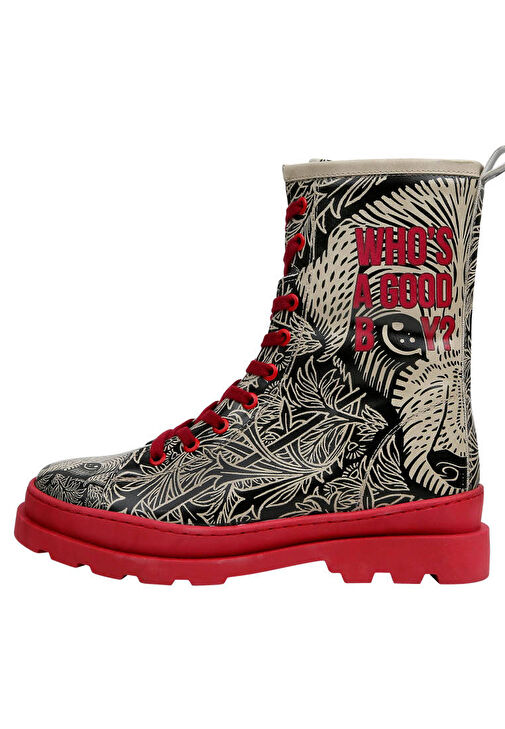 Kadın Vegan Deri Siyah Fermuarlı Uzun Bot - Good Boy Tasarım - Görsel 7