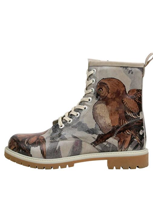 Kadın Vegan Deri Bej Uzun Bot - Chatting on a Branch Tasarım - Görsel 8