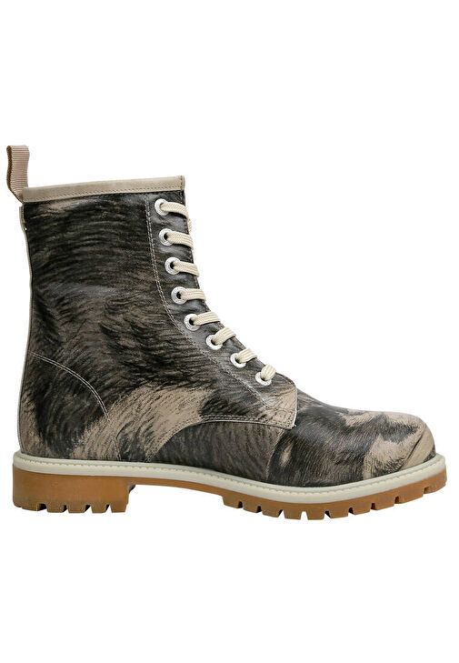 Kadın Vegan Deri Bej Uzun Bot - Curious Eyes Tasarım - Görsel 7