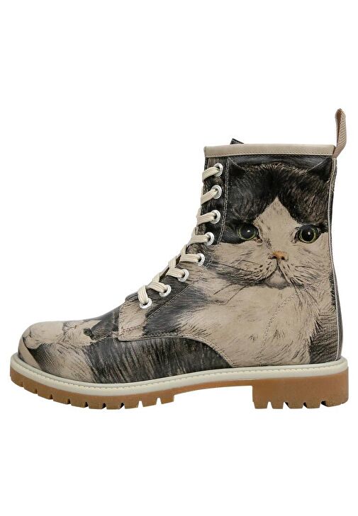 Kadın Vegan Deri Bej Uzun Bot - Curious Eyes Tasarım - Görsel 8