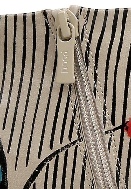 Kadın Vegan Deri Bej Fermuarlı Kısa Bot - Tiny But Mighty Tasarım - Görsel 9