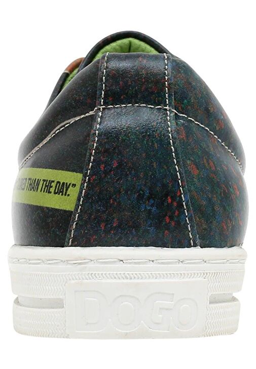 Kadın Vegan Deri Yeşil Sneakers - Vincent van Gogh Self Portrait Muse Tasarım - Görsel 7