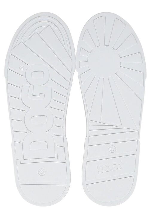 Kadın Vegan Deri Beyaz Sneakers - Lago di Como Tasarım - Görsel 9