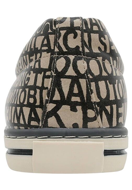 Erkek Vegan Deri Siyah Sneakers - Variete Nummer 11 Tasarım - Görsel 8