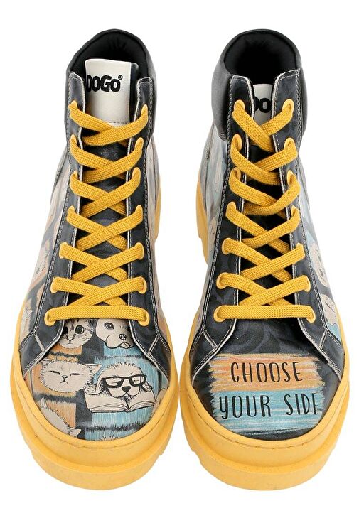 Kadın Vegan Deri Çok Renkli Bot - Choose Your Side Tasarım - Görsel 4