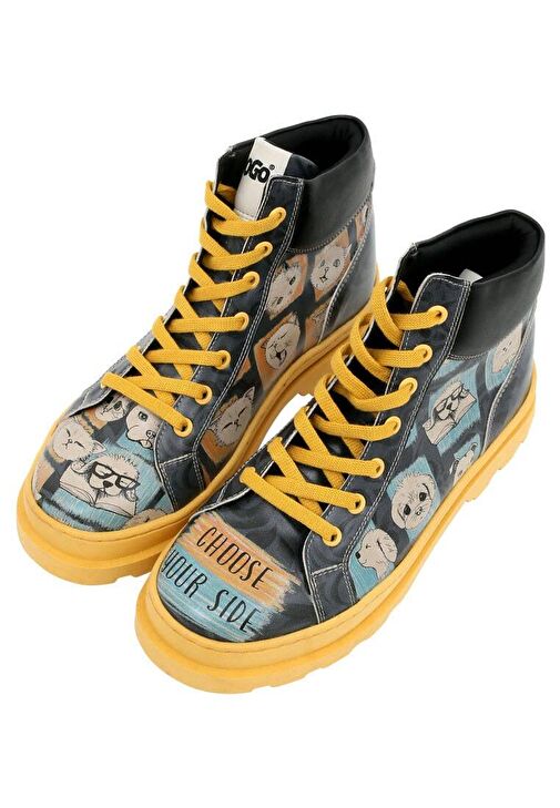 Kadın Vegan Deri Çok Renkli Bot - Choose Your Side Tasarım - Görsel 5