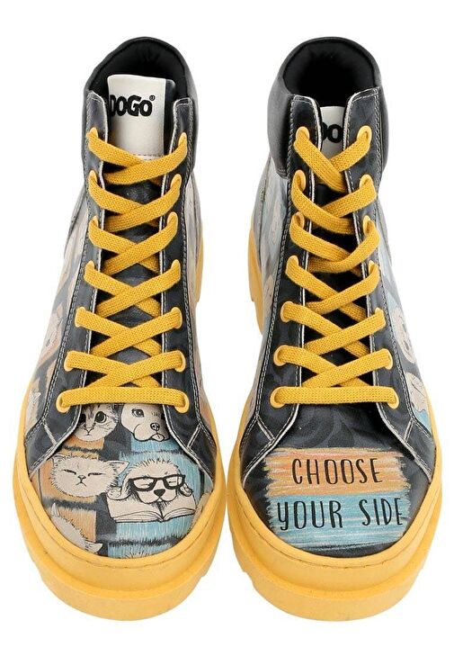 Kadın Vegan Deri Çok Renkli Bot - Choose Your Side Tasarım - Görsel 6