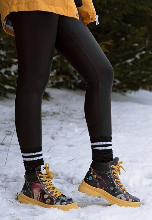 Kadın Vegan Deri Çok Renkli Bot - Jelly Stars Tasarım - Görsel 6