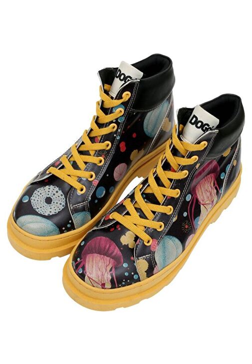 Kadın Vegan Deri Çok Renkli Bot - Jelly Stars Tasarım - Görsel 2