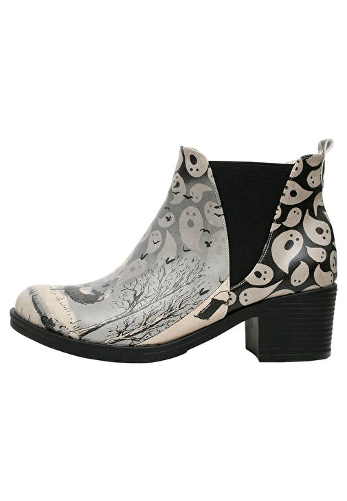 Kadın Vegan Deri Gri Bilekte Bot - Spooky Town Tasarım - Görsel 4