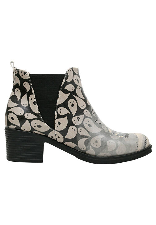 Kadın Vegan Deri Gri Bilekte Bot - Spooky Town Tasarım - Görsel 5