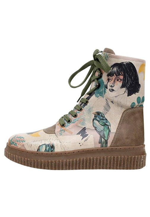 Kadın Vegan Deri Çok Renkli Uzun Bot - Sonnet From Life Tasarım - Görsel 2