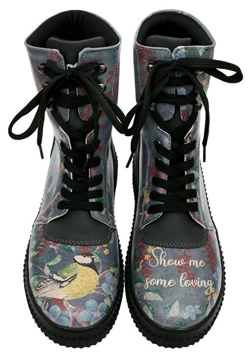 Kadın Vegan Deri Siyah Uzun Bot - Show me Some Loving Tasarım - Görsel 6