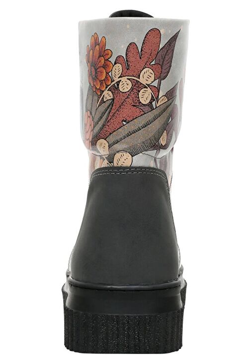 Kadın Vegan Deri Gri Uzun Bot - Magic in the Air Tasarım - Görsel 8