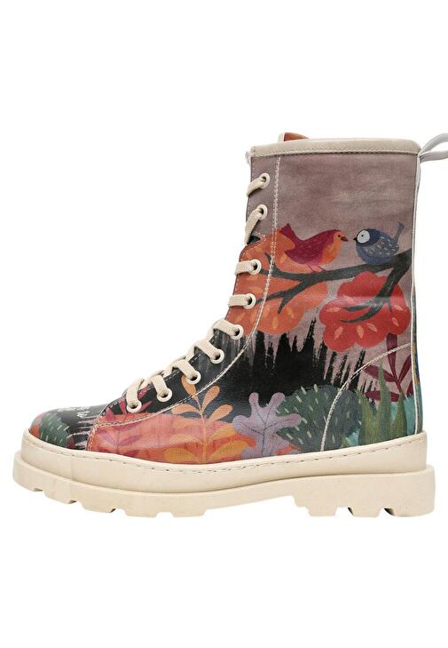 Kadın Vegan Deri Çok Renkli Fermuarlı Uzun Bot - Stories to Tell Tasarım - Görsel 2