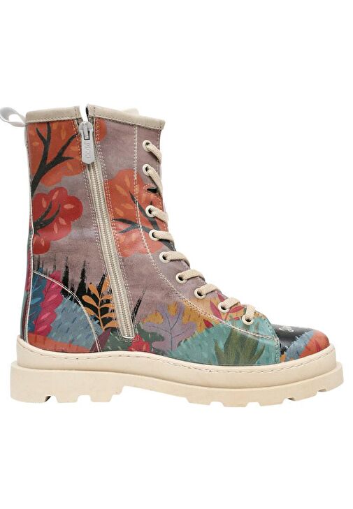 Kadın Vegan Deri Çok Renkli Fermuarlı Uzun Bot - Stories to Tell Tasarım - Görsel 6