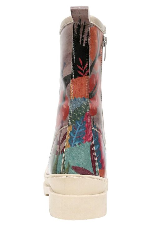 Kadın Vegan Deri Çok Renkli Fermuarlı Uzun Bot - Stories to Tell Tasarım - Görsel 8