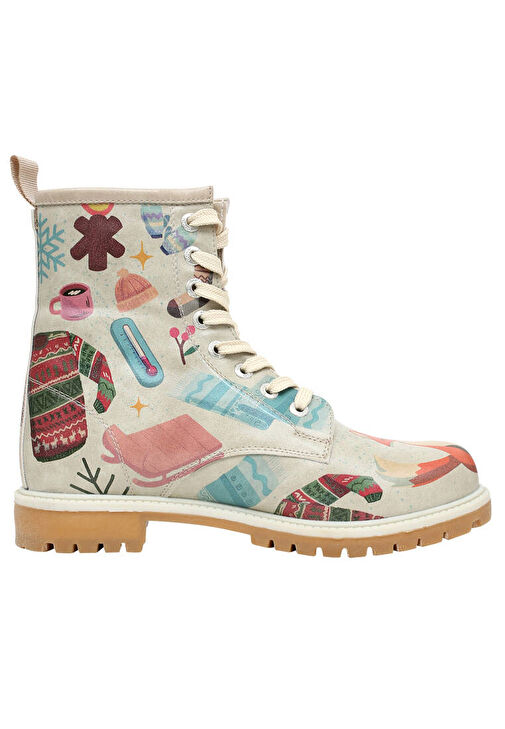 Kadın Vegan Deri Gri Uzun Bot - Bitter Sweet Winter Tasarım - Görsel 9