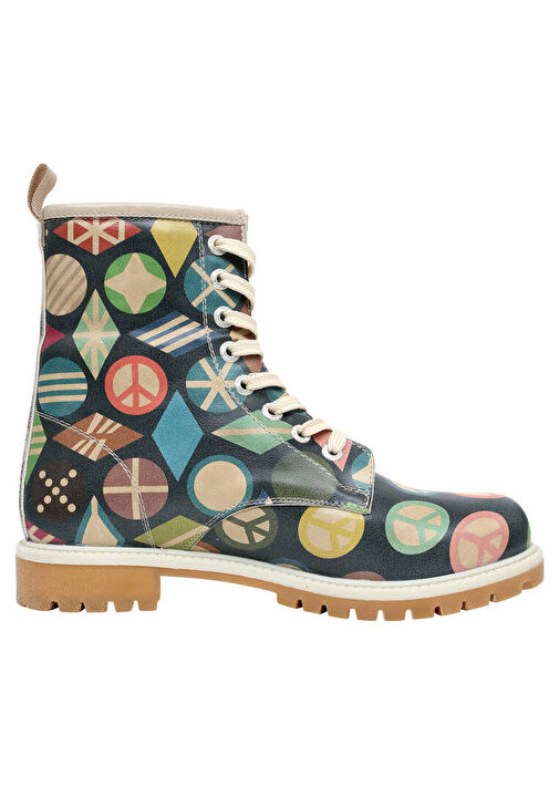 Kadın Vegan Deri Lacivert Uzun Bot - Peace Tasarım - Görsel 6