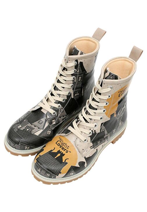 Kadın Vegan Deri Siyah Uzun Bot - Night Lovers Tasarım - Görsel 2