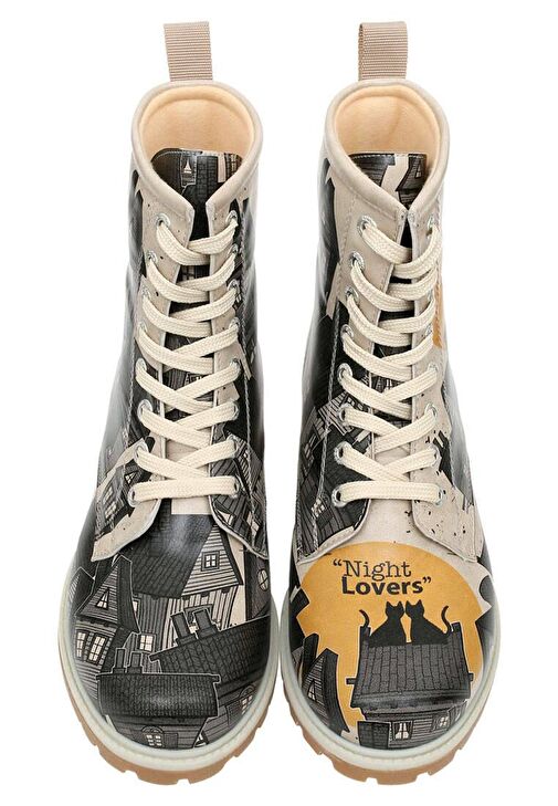 Kadın Vegan Deri Siyah Uzun Bot - Night Lovers Tasarım - Görsel 5