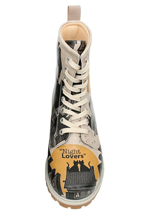 Kadın Vegan Deri Siyah Uzun Bot - Night Lovers Tasarım - Görsel 7