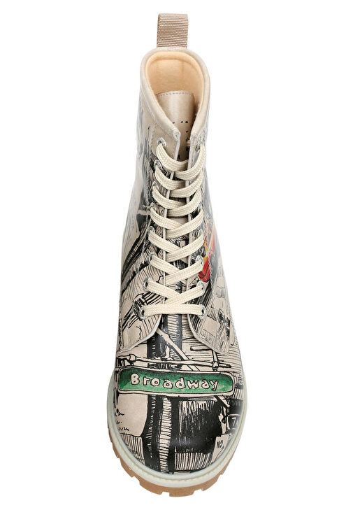 Kadın Vegan Deri Çok Renkli Uzun Bot - Broadway Tasarım - Görsel 9