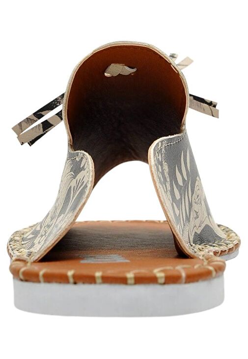 Kadın Vegan Deri Siyah Renkli Terlik - DonT Give Up Tasarım - Görsel 7