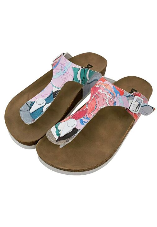 Kadın Vegan Deri Çok Renkli Terlik - Hello Tasarım - Görsel 3