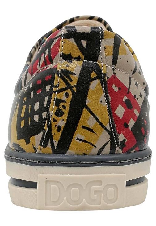 Kadın Vegan Deri Çok Renkli Sneakers - Eternal Swirl Tasarım - Görsel 9