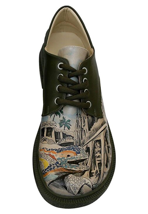 Kadın Vegan Deri Çok Renkli Günlük Ayakkabı - Barcelona Tasarım - Görsel 6